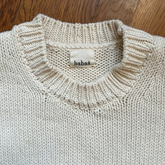 Babaa Cream Crew Neck Sweater - Picture 7 of 9